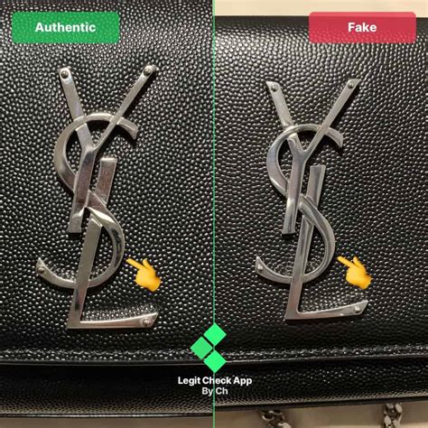 authentic ysl bag vs fake|ysl kate authentic bag.